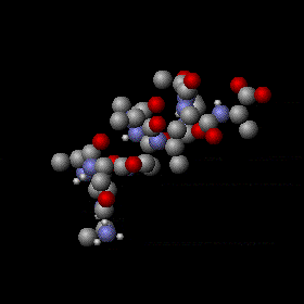 Une image d'une molécule avec des sphères rouges, bleues et vertes qui défie les attentes traditionnelles.